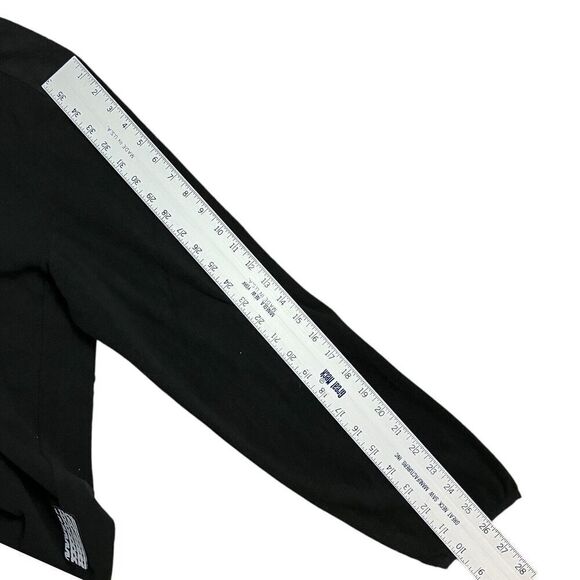 RAINS Sweater WMNS L Black Fleece Pullover Half Zip Layer Logo Lightweight - Picture 7 of 8